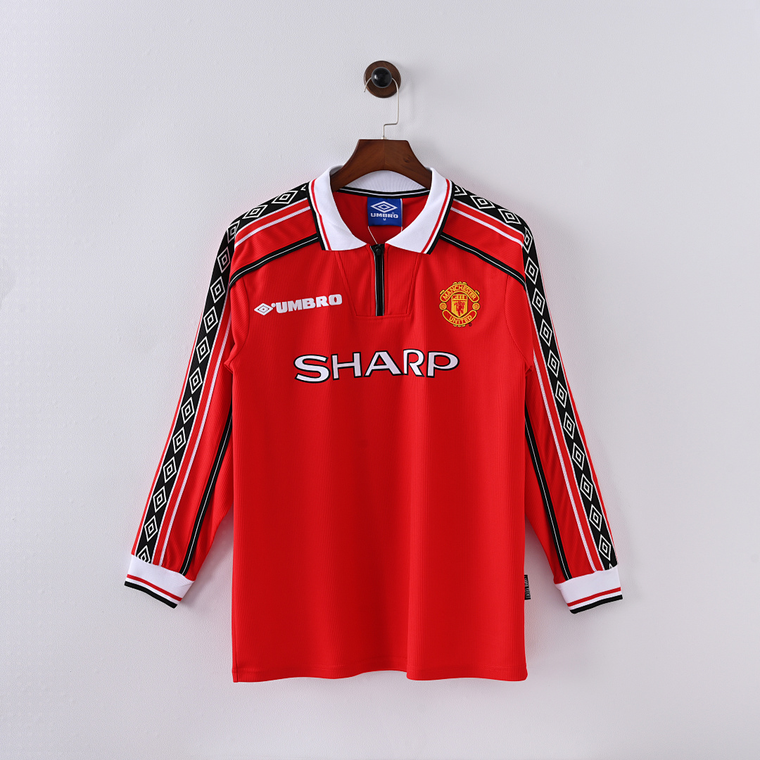 98/99 Manchester United Local Manga Larga