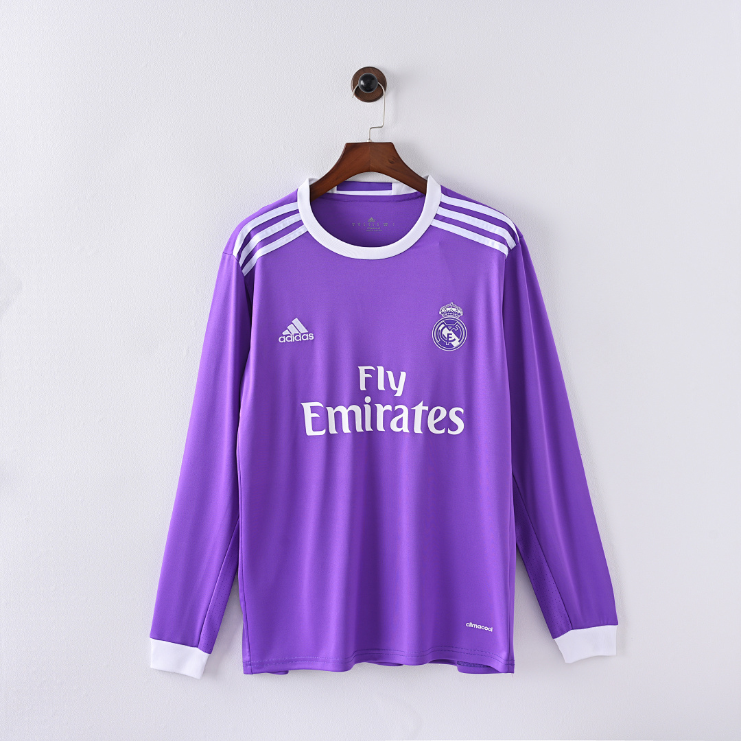 16-17 Real Madrid Visitante Manga Larga