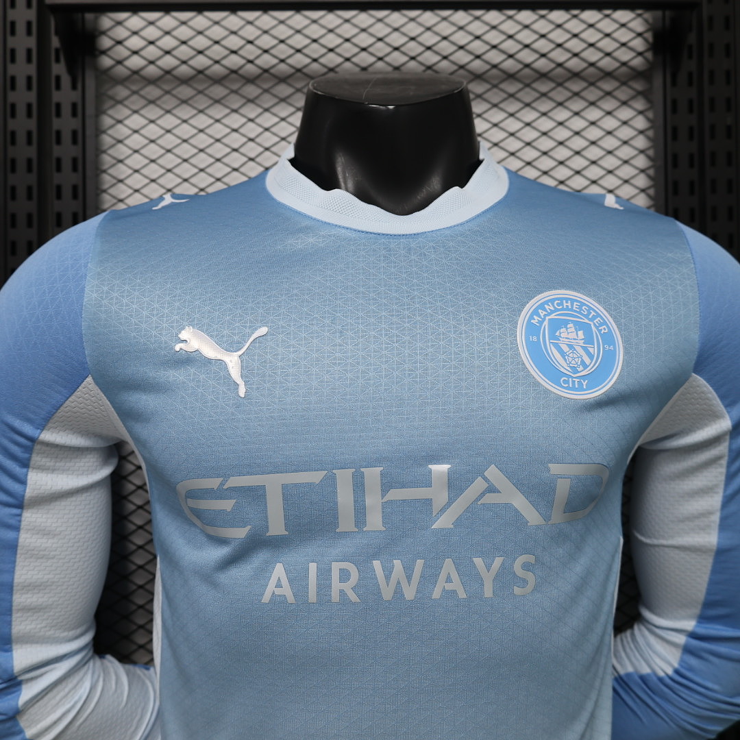 26/27 Manchester City Local Manga Larga - Imagen 11