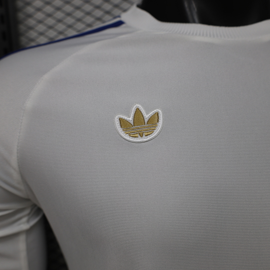 2026 Leeds United Blanco Casual Retro Manga Larga - Imagen 5