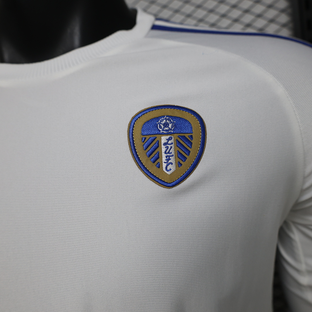 2026 Leeds United Blanco Casual Retro Manga Larga - Imagen 6