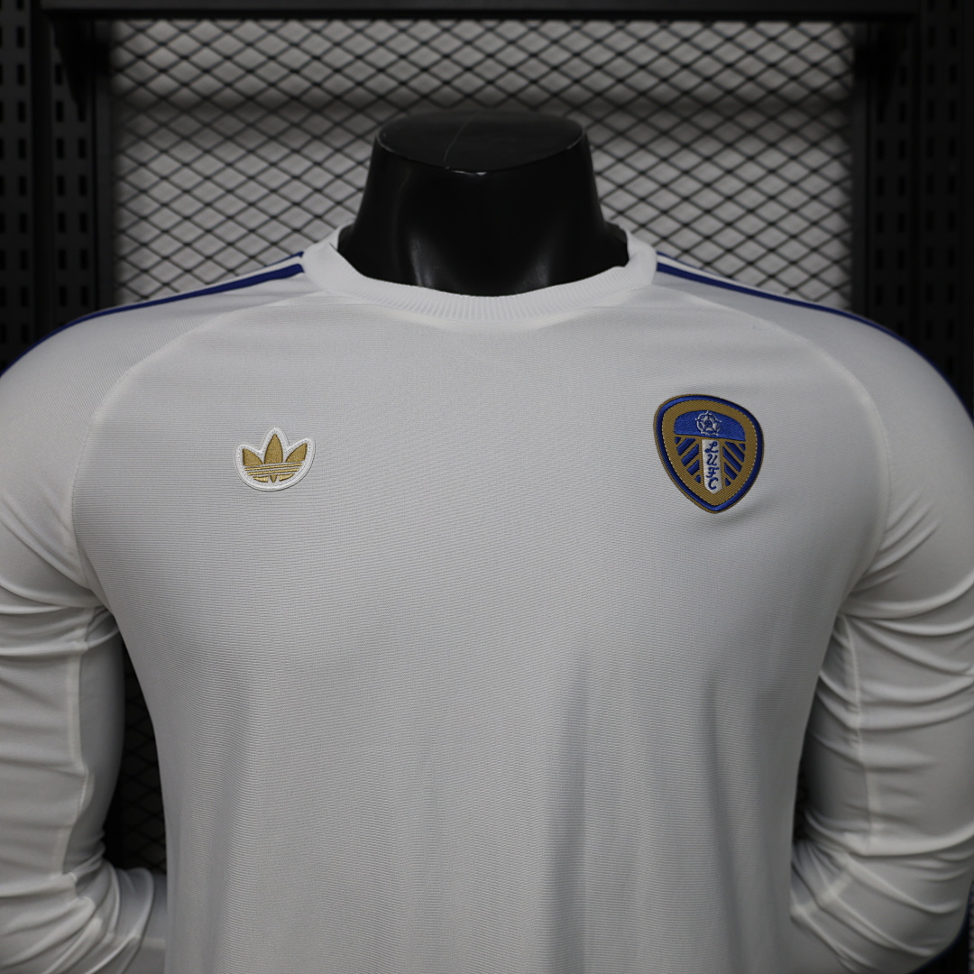 2026 Leeds United Blanco Casual Retro Manga Larga - Imagen 7