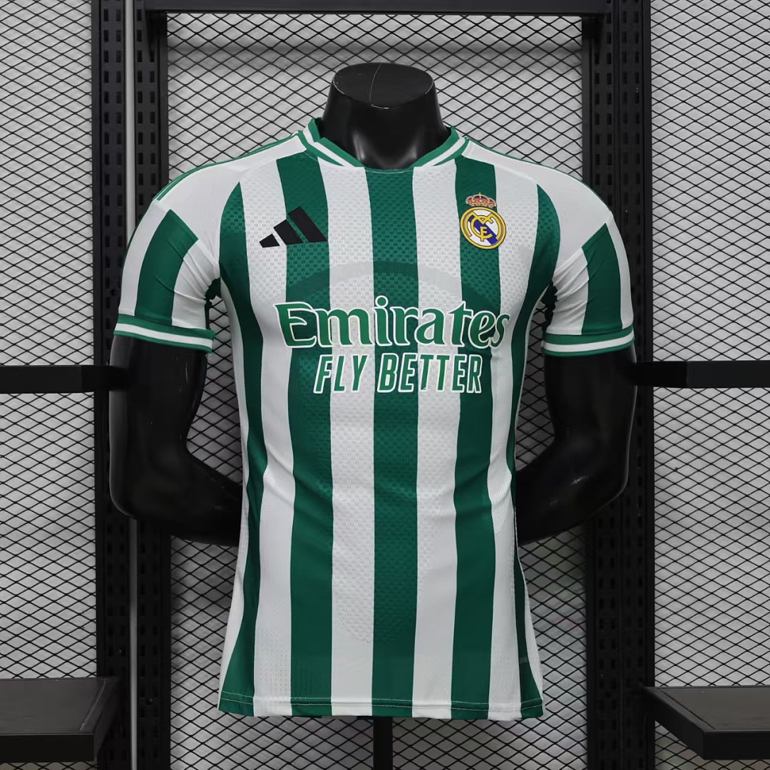 2026 Real Madrid Edición Especial – Verde Blanco a rayas
