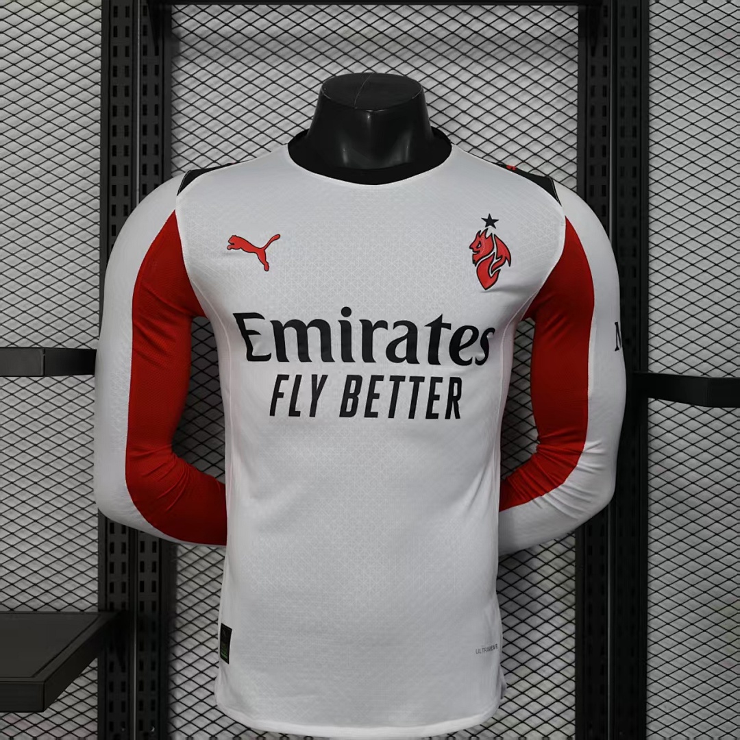 25/26 AC Milan Visitante Manga Larga