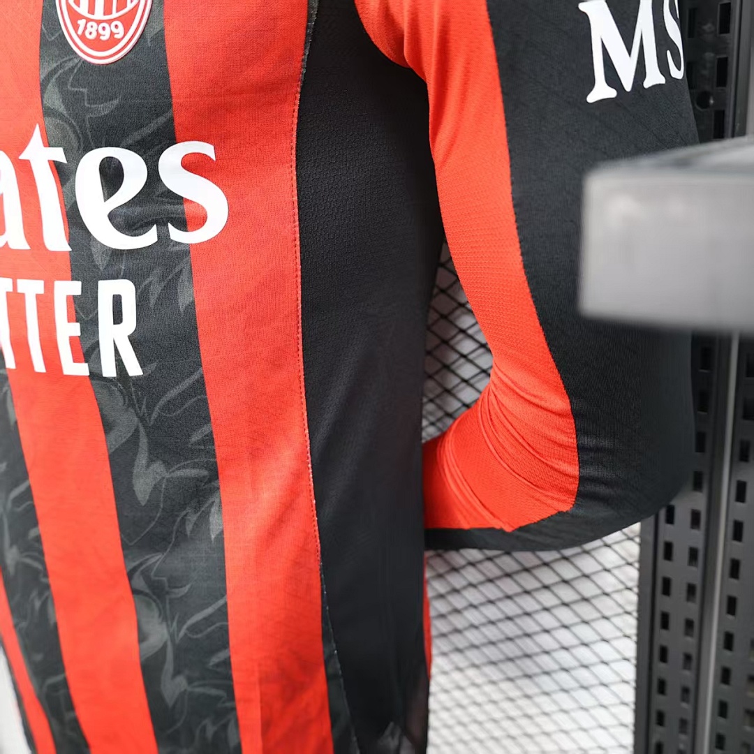 25/26 AC Milan Local Manga Larga - Imagen 6
