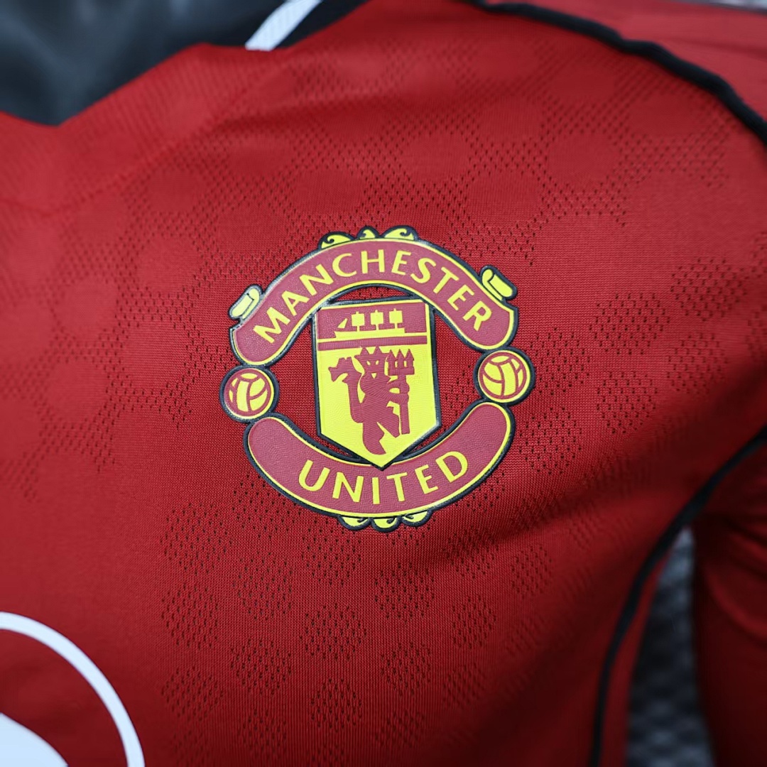 25/26 Manchester United Local Manga Larga - Imagen 9