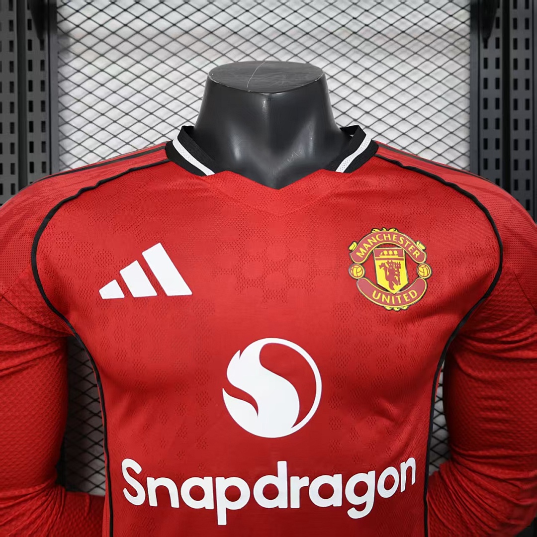 25/26 Manchester United Local Manga Larga - Imagen 10