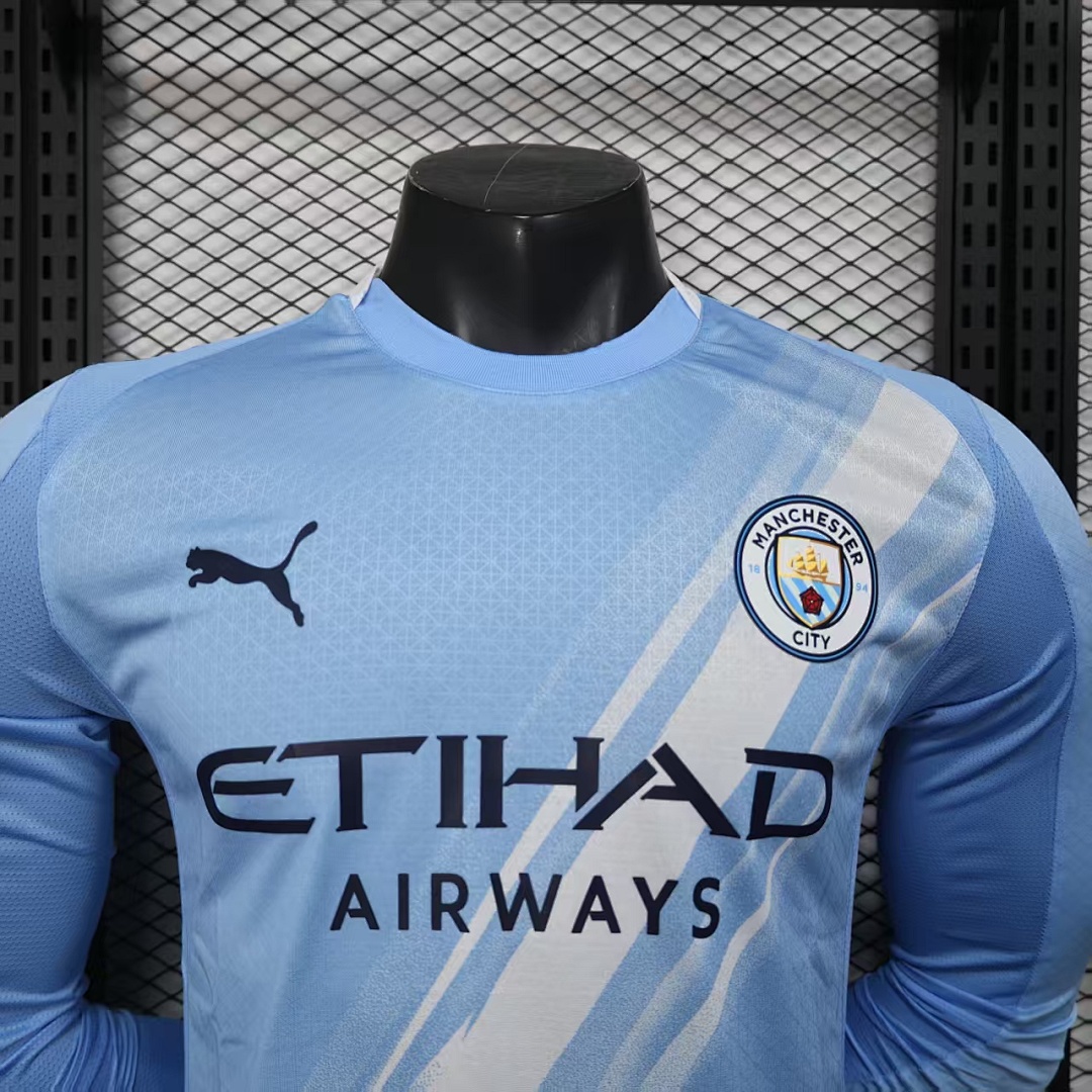 Manchester City Local Manga Larga - Imagen 11