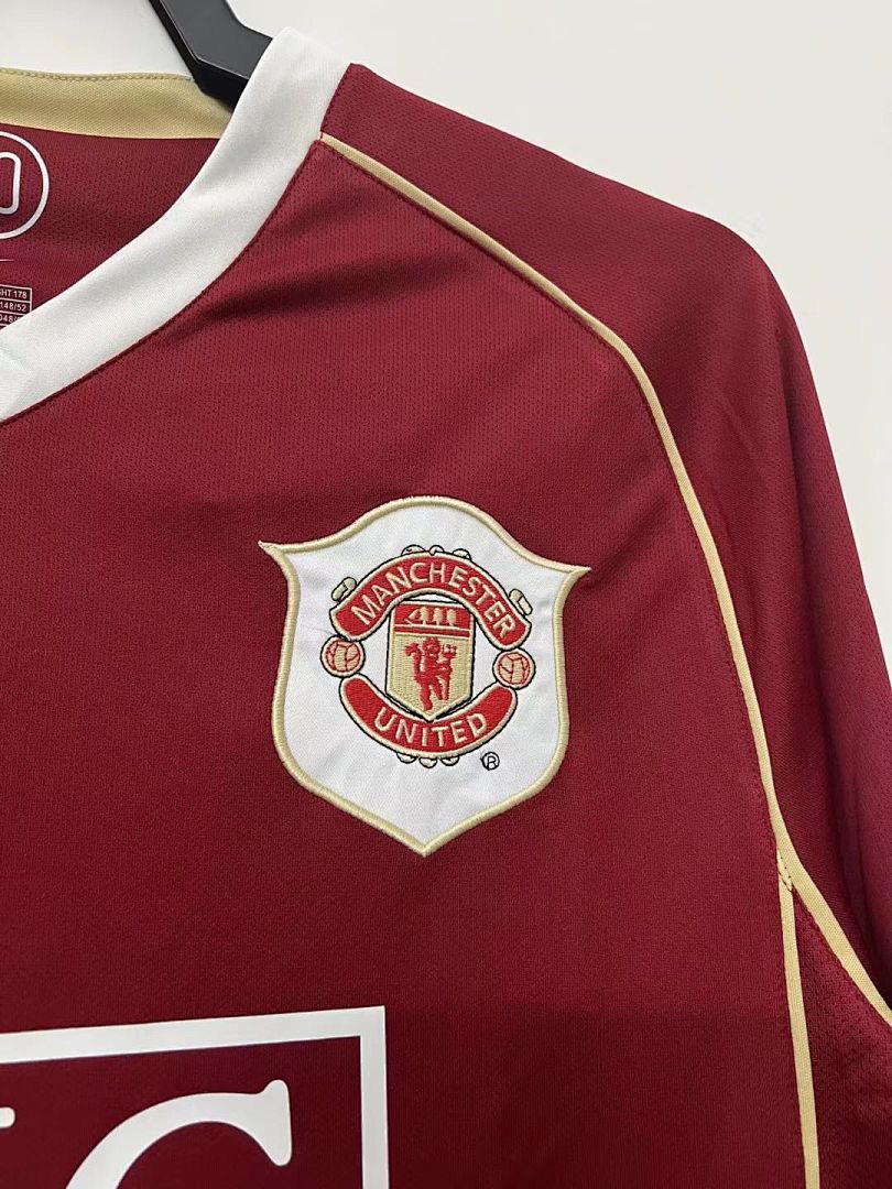 06/07 Manchester United Local Manga Larga S—XXL - Imagen 2