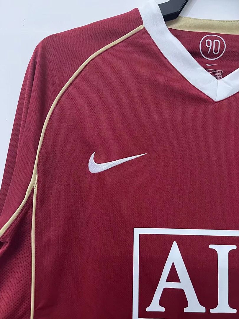 06/07 Manchester United Local Manga Larga S—XXL - Imagen 3