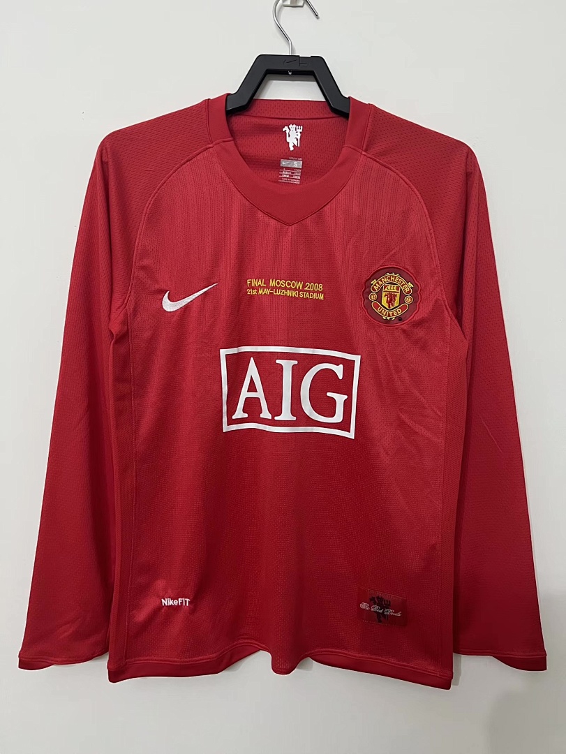 07/08 Manchester United Local Champions Manga Larga S—XXL - Imagen 10