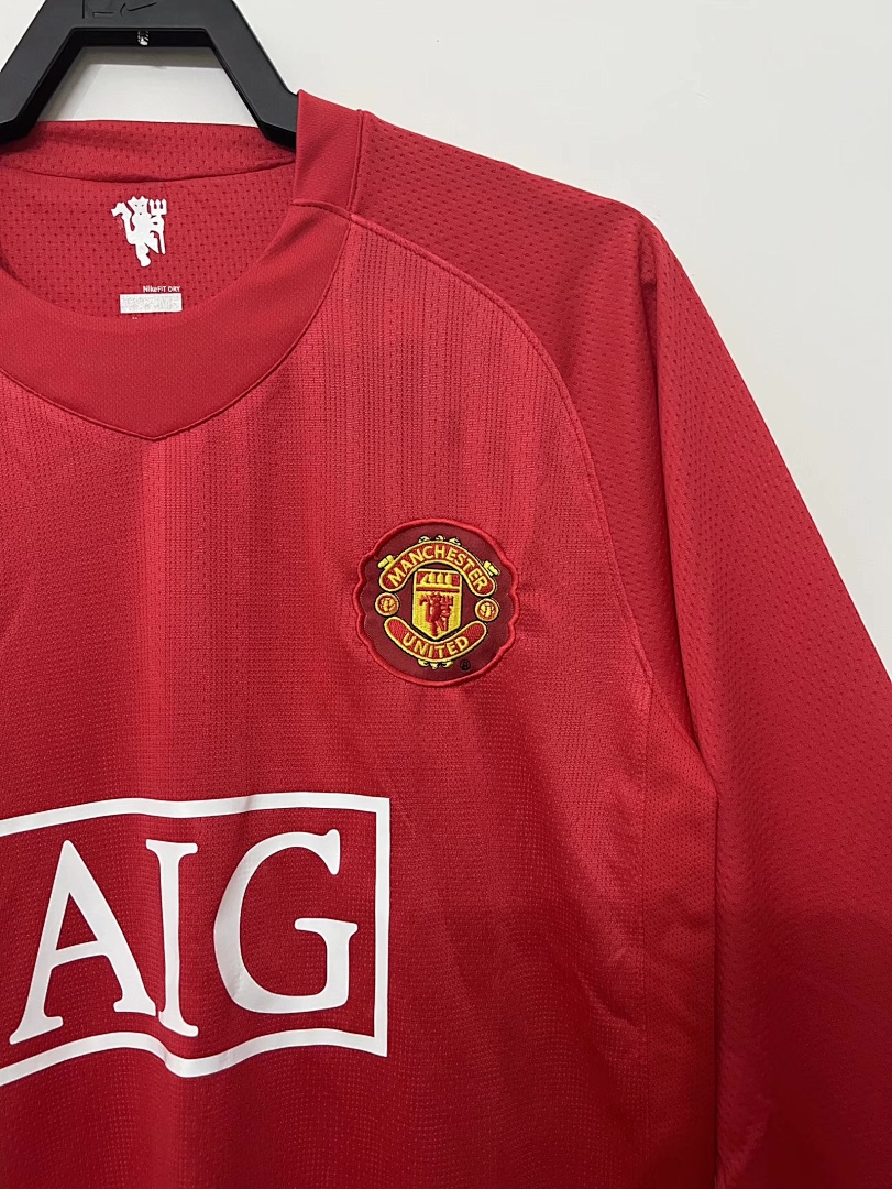 07/08 Manchester United Local Manga Larga S XXL - Imagen 4