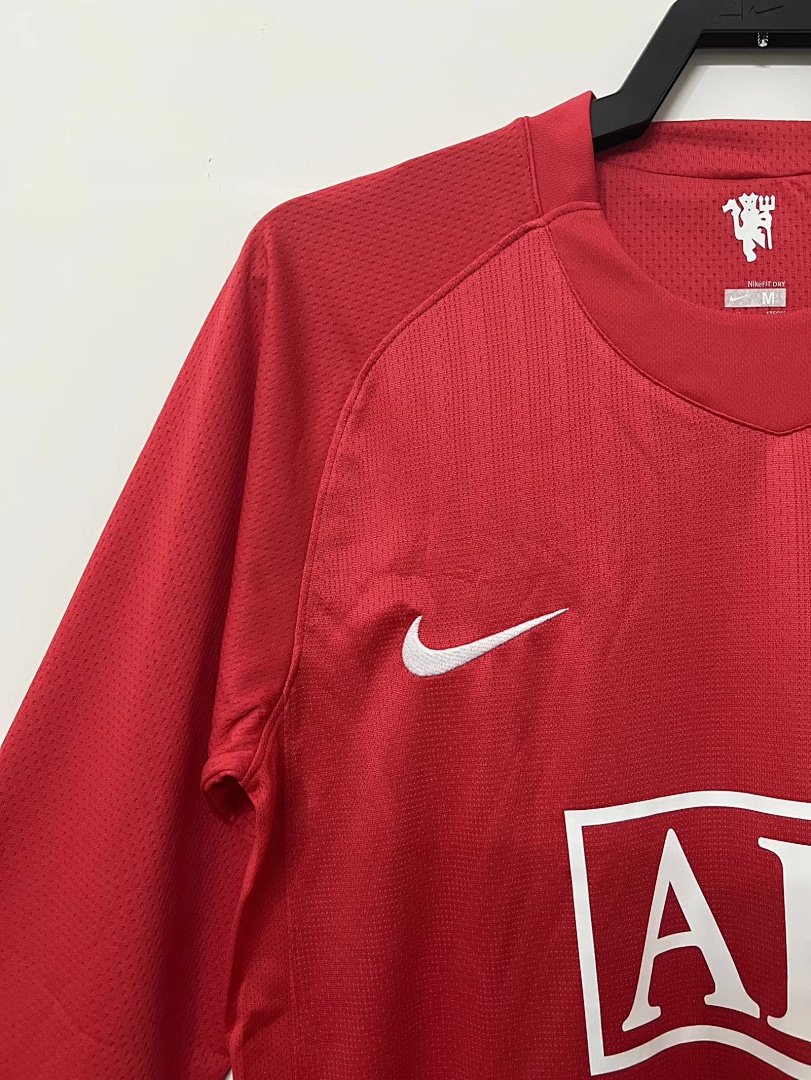 07/08 Manchester United Local Manga Larga S XXL - Imagen 5