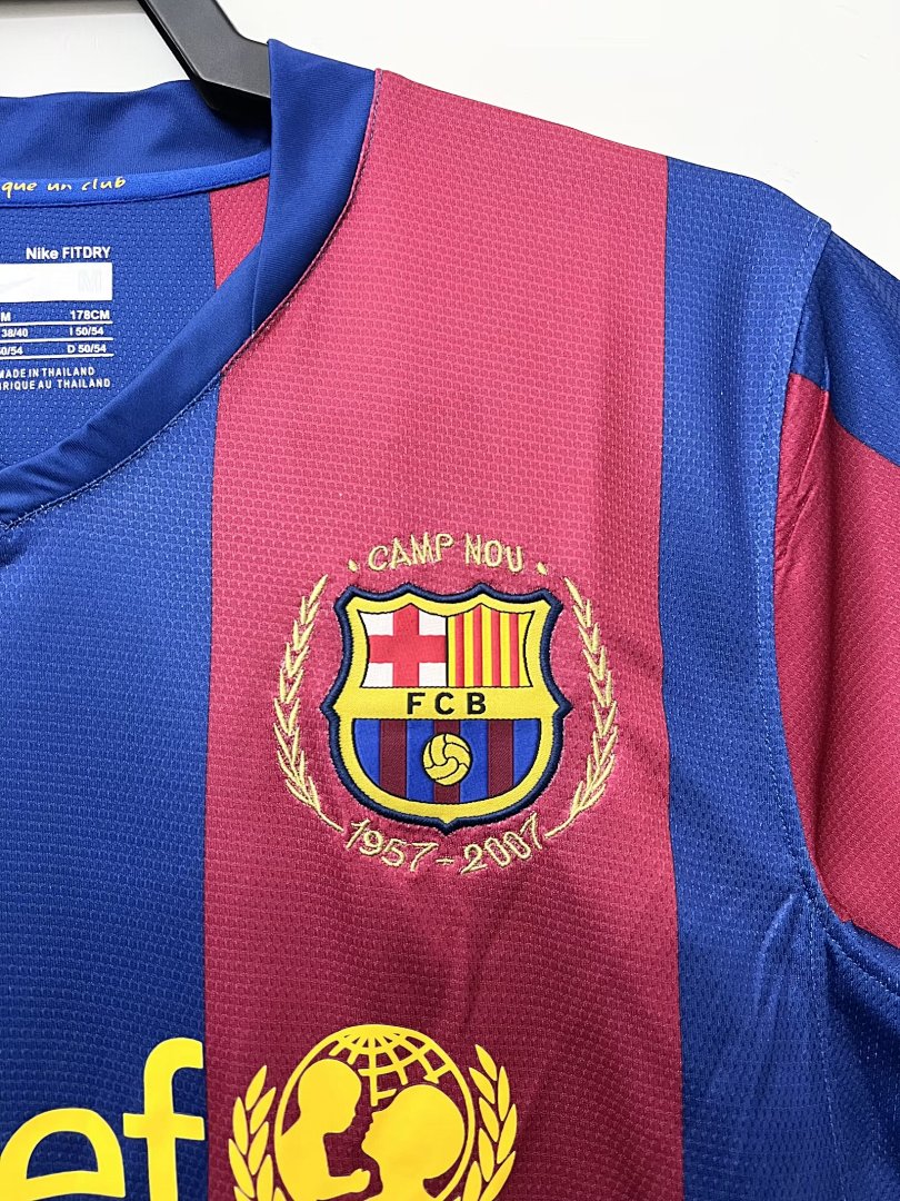 2007-08 Barcelona Local S-XXL - Imagen 9