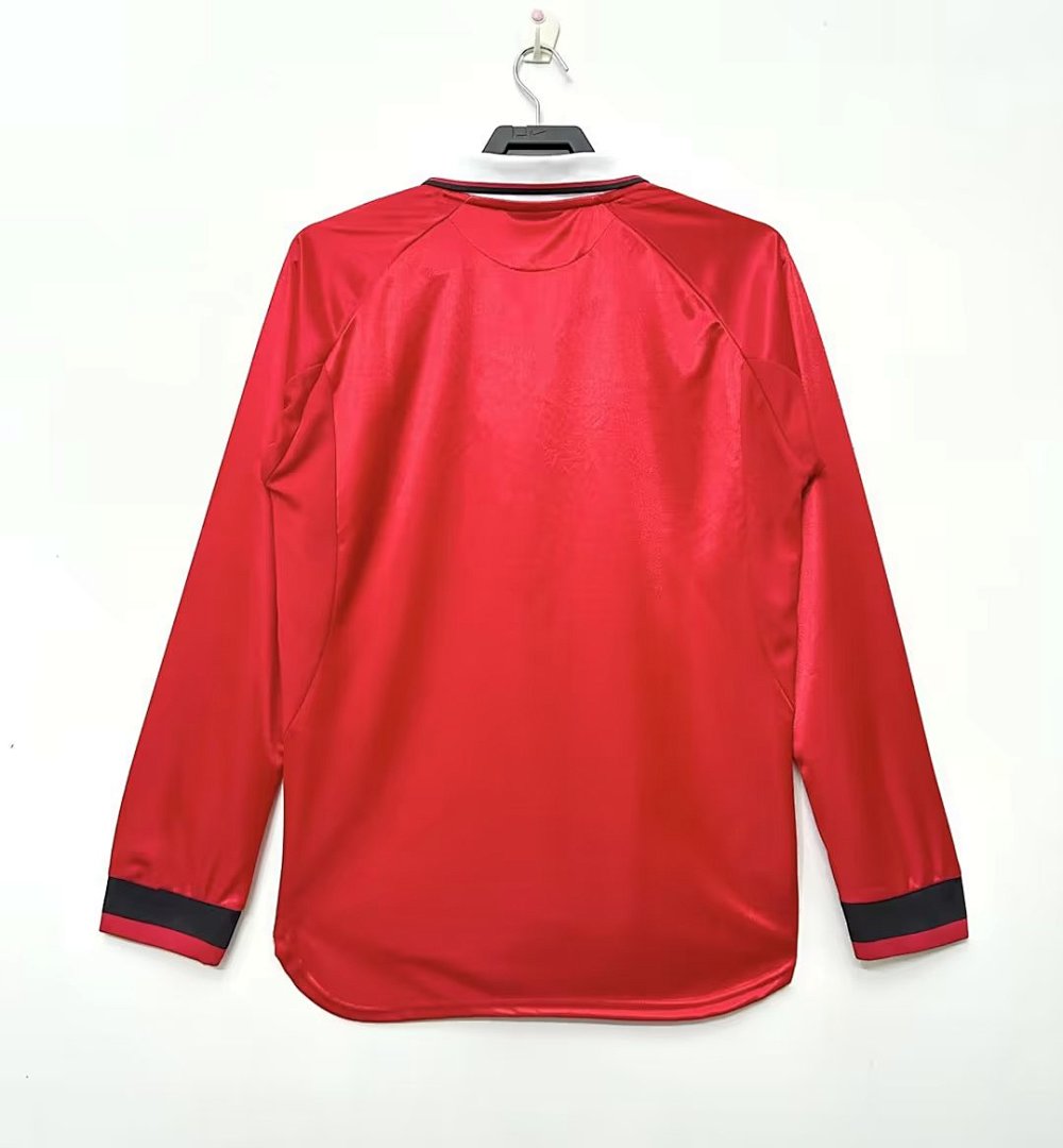 1999-00 Manchester United Local Manga Larga S-XXL - Imagen 10