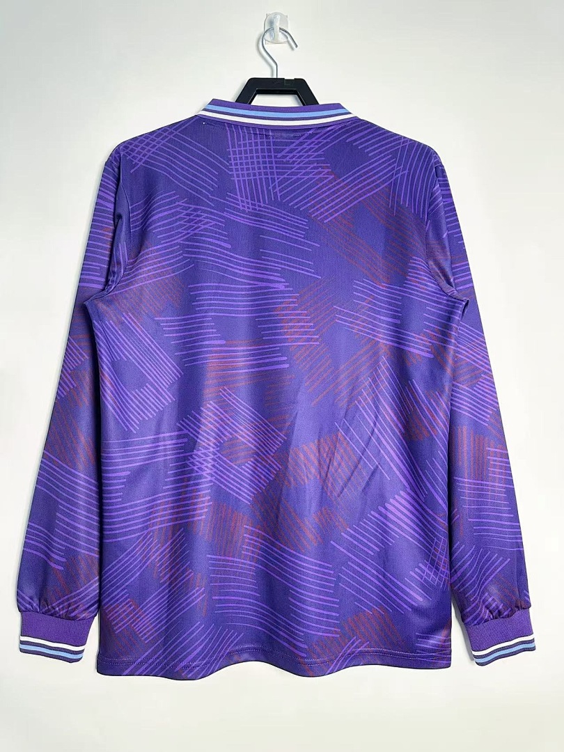1992-93 Fiorentina Local Manga Larga - Imagen 7