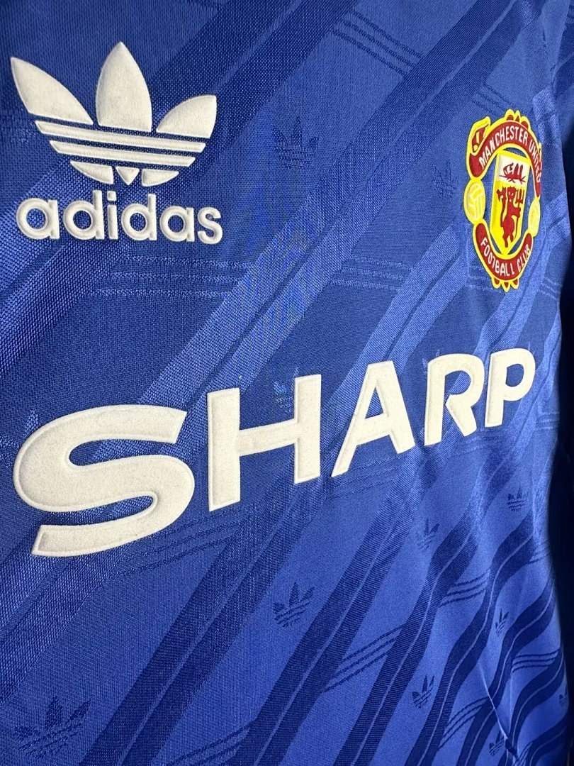 86-88 Manchester United 2ª Equipación Visitante Manga Larga - Imagen 6